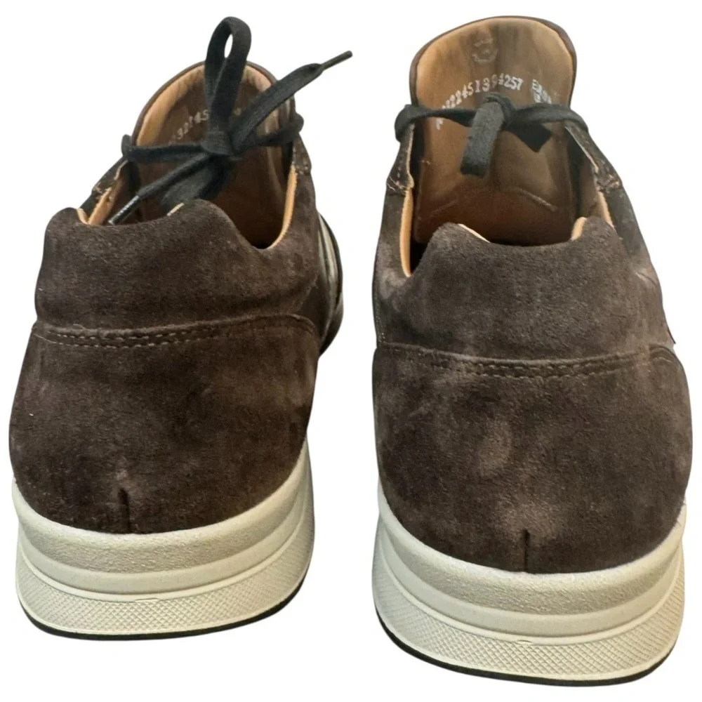 Mephisto Vito Men's Dark Brown and Tan Sneakers Sz 12 Leather and suede